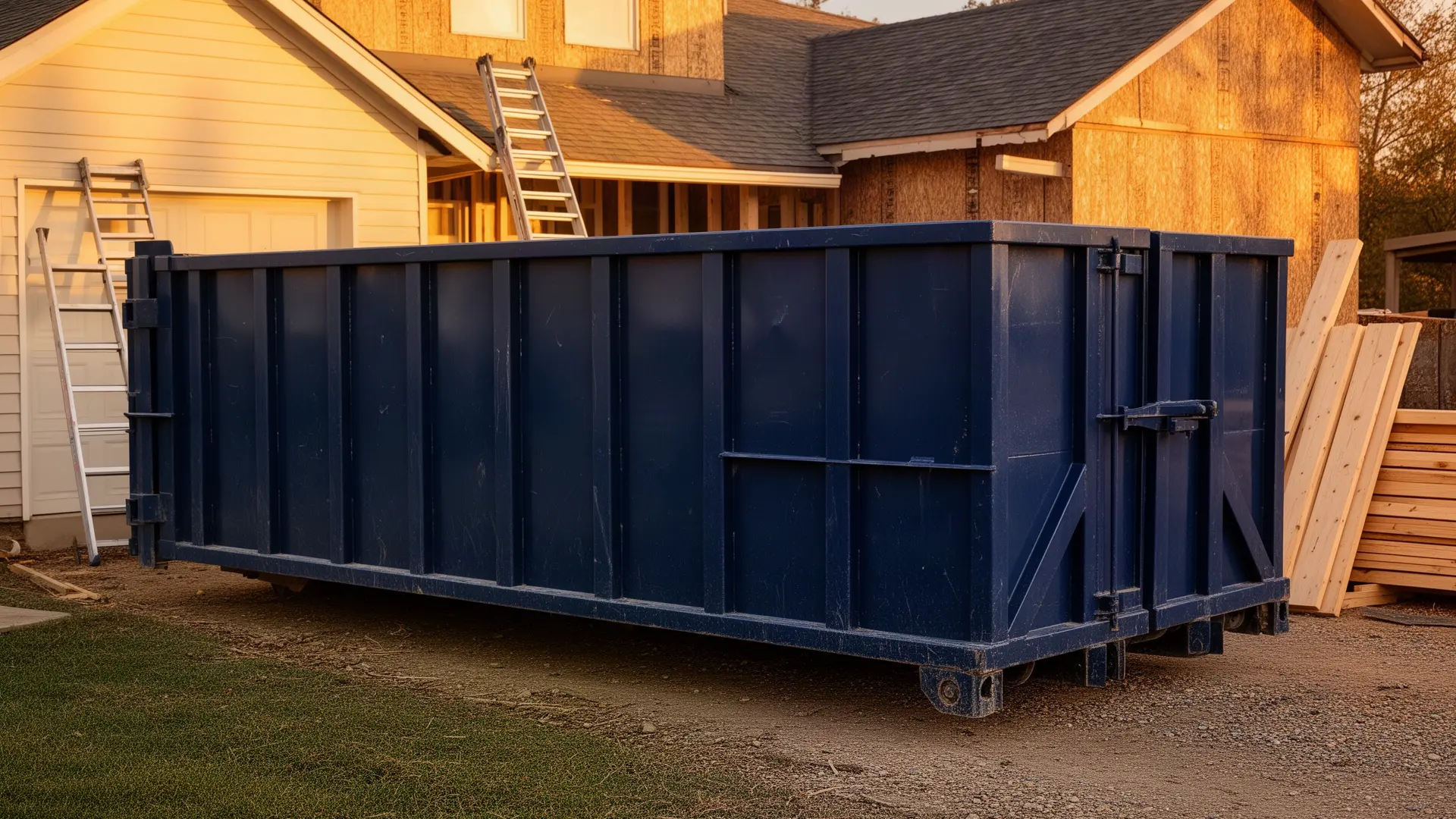Roll-off dumpster from Total Diamond Dumpster Rental in Holland, MI